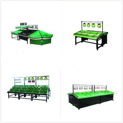 Customized Metal Supermarket Shelf Fruits Vegetables Display Rack