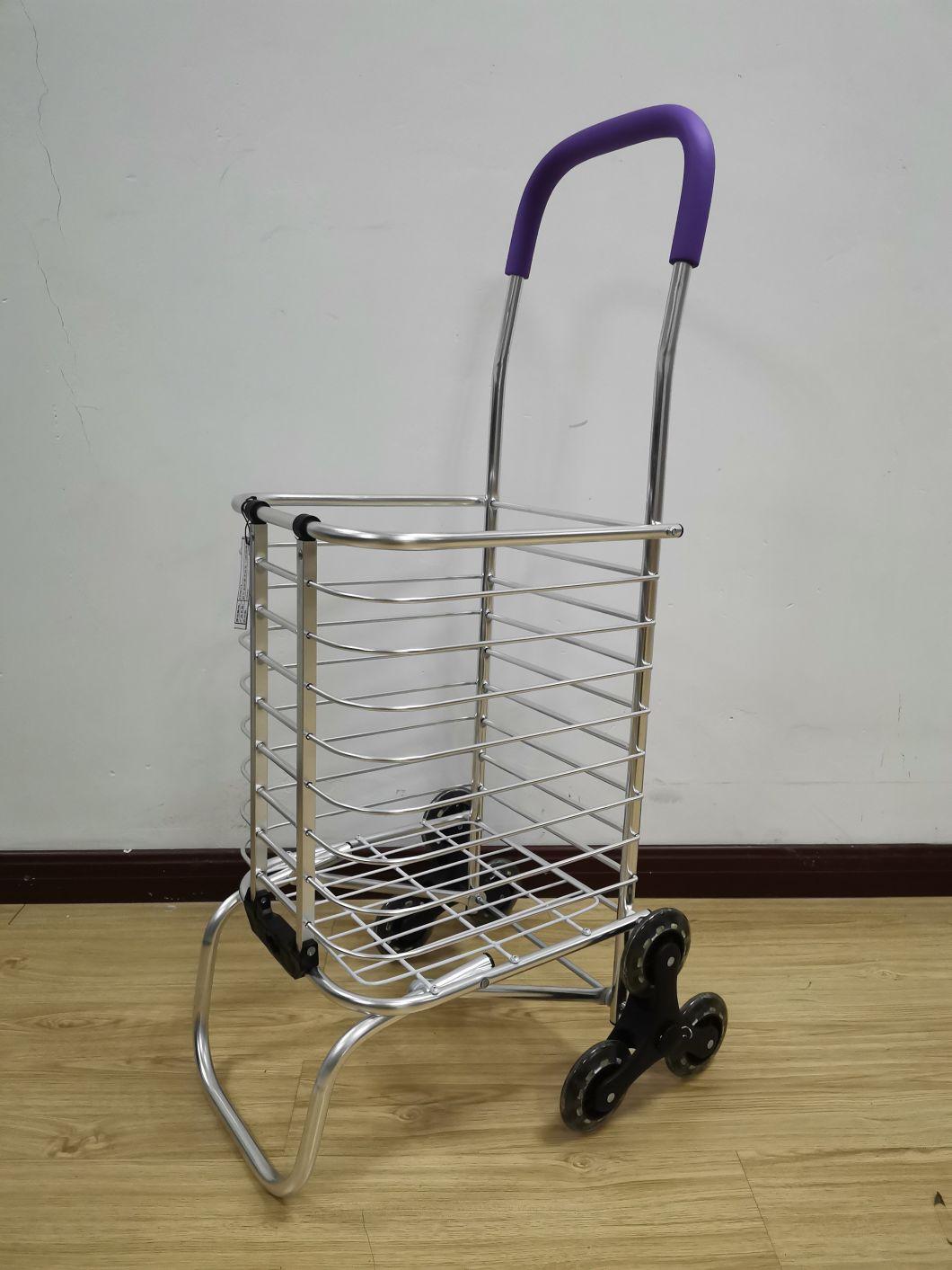 China Two Wheels Aluminum Folding Hand Trolley Rolling Cart