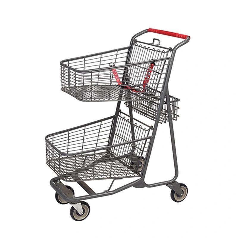 Utility Promoting Plastic Covers Shopping Trolley Supermarket