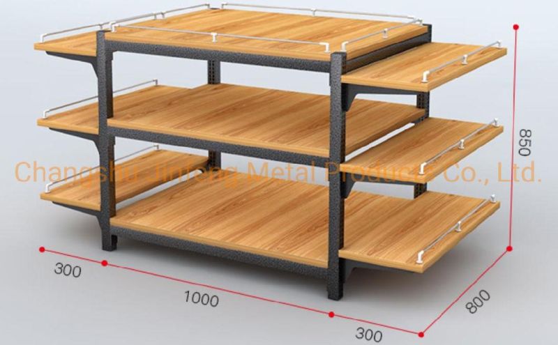 Supermarket Display Rack Store Shelves of Wood