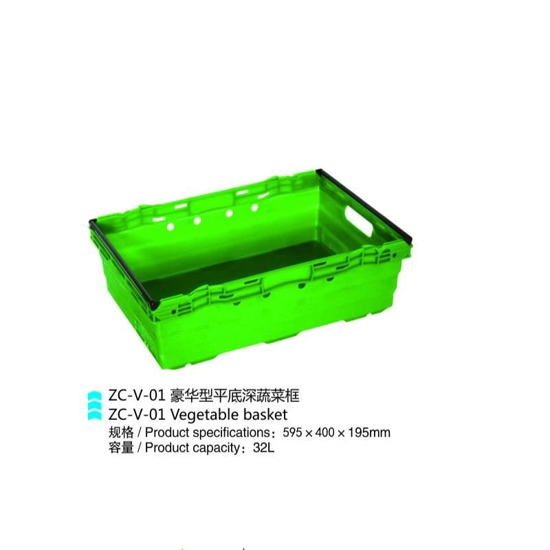 Non-Pollution Supermarket Use High Quality Fruit Vegetable Plastic Basket