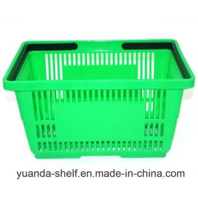 Supermarket Plastic Hand Held Storage Shopping Baskets for Sale