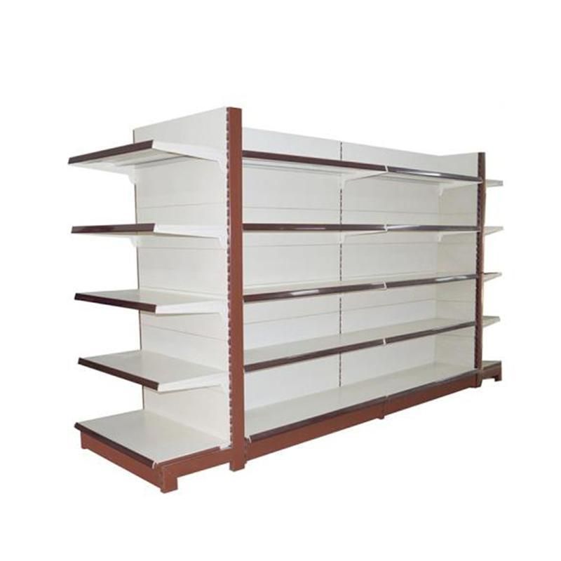 Double-Side Supermarket Shelf Wholesale Shop Equipment New Design Gondola Rack