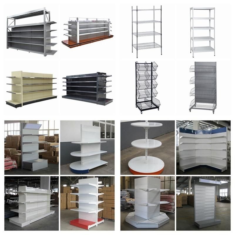 Ce Proved White Double Sided Supermarket Shelf