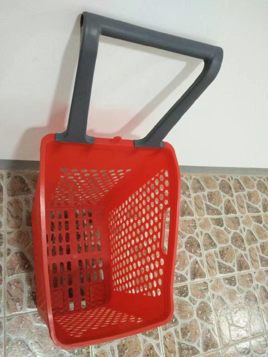 Wholesale Grocery Storage Supermarket Plastic Shopping Basket