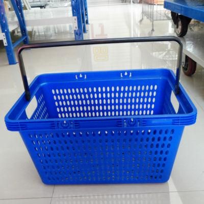 Unbreakable Single Handle Commercial Plastic Shoppng Baskets