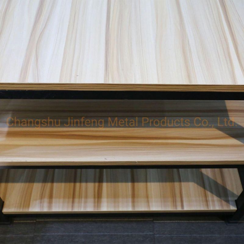 Supermarket Steel & Wood Promption Table Display Shelves