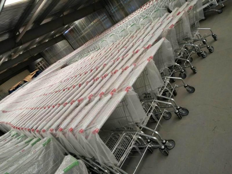 Serviceable Supermarket Shopping Cart Trolley Metal Shopping Trolley Price