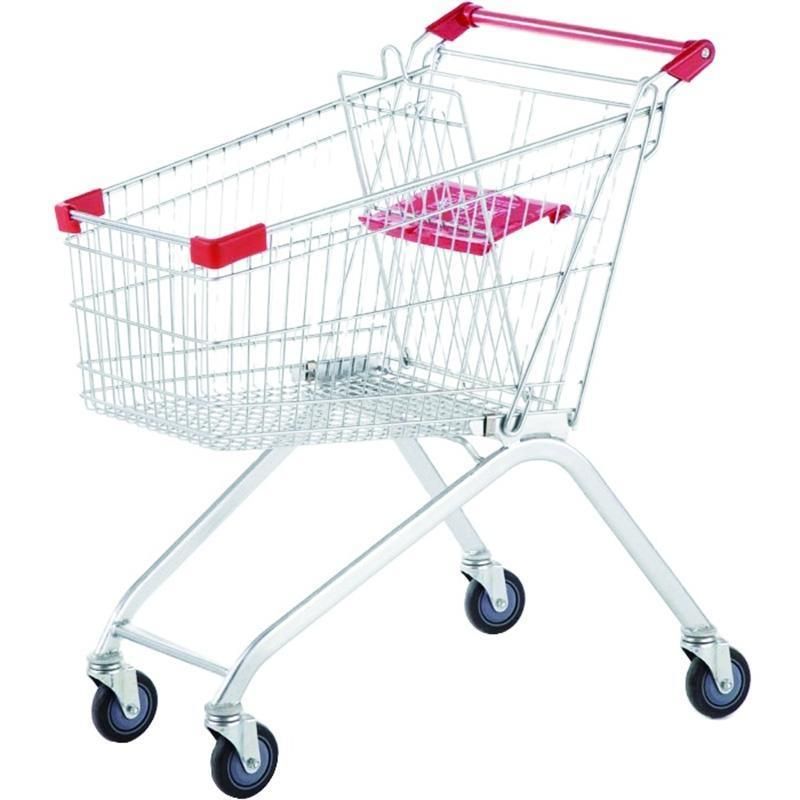 Hsd 2022 New Design Shopping Trolley Dimensions for Supermarket Equipment