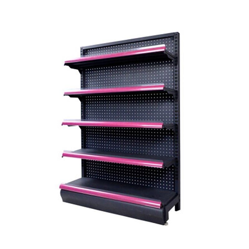 Supermarket Double Side Shelving Store Metal Racks Gondolas