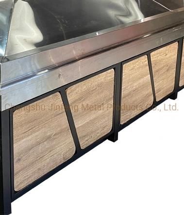 Supermarket Shelves Fruit and Vegetable Wooden Display Stand