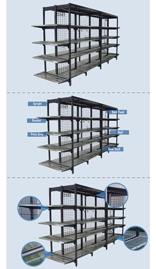 Supermarket Equipment Wire Shelving High Quality Display Shelves