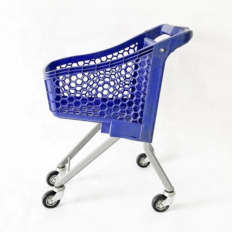 Colorful Kids Plastic Shopping Cart Child Toy Shopping Trolley for Supermarket