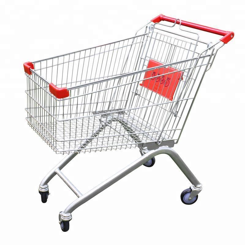 High Grade Foldable Shopping Trolley Supermarket Metal Shopping Cart