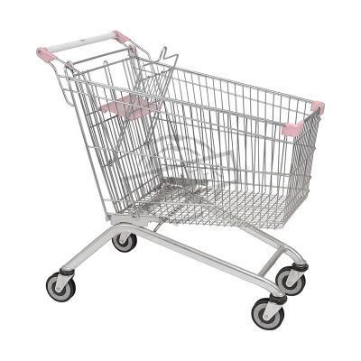 Popular Zinc with Powder Coating Shopping Center European Trolley