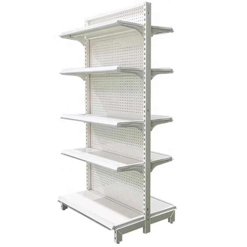 Iron Supermarket Shelf Convenience Store Rack Retail Scaffali Shelving Systems Decorative Metal Shop Display Racks