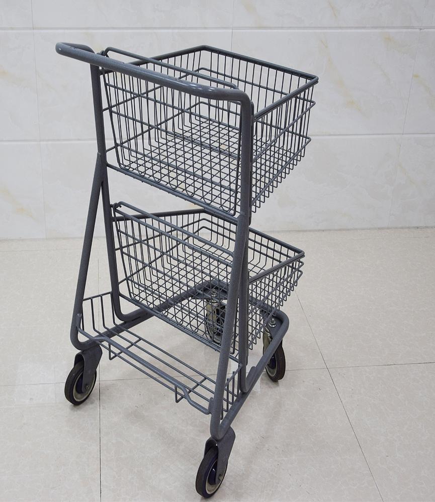 European American Asian Style Shopping Trolley Supermarket Shopping Trolley Cart