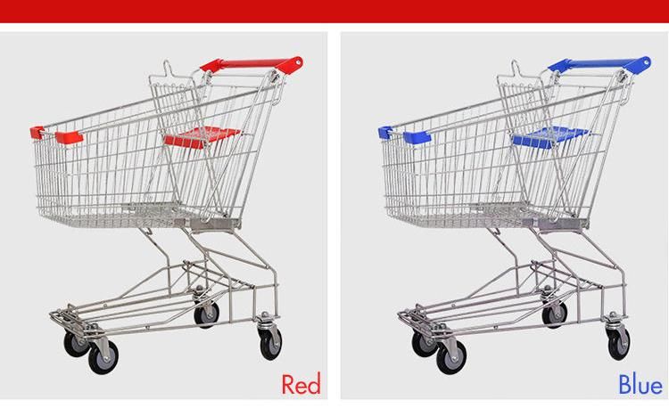 210L Supermarket Shopping Cart Trolley Commercial Shopping Basket Trolley