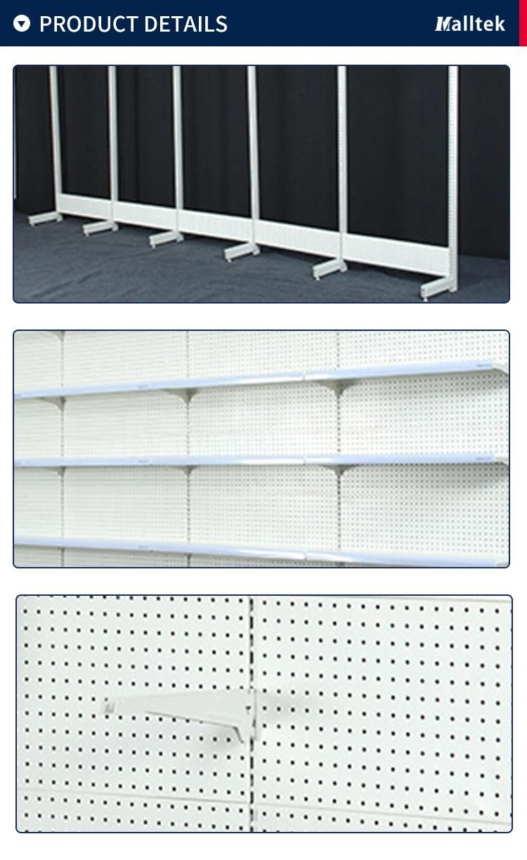 Heavy Duty Perforated Cold-Rolled Steel Retail Store Gondola Shelves