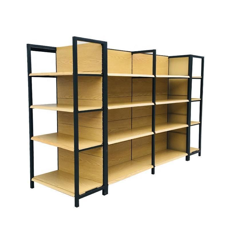 Single Side Shelf Metal Shelf Gondola Supermarket Shelf