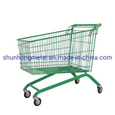 High Quality Customized Supermarket Metal Shopping Trolley Cart