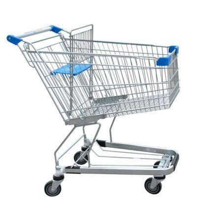 5 Inches PU Flat Wheels Supermarket Shopping Trolley