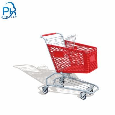 Supermarket Equipment Supplier Shopping Carts Plastic Shopping Trolley