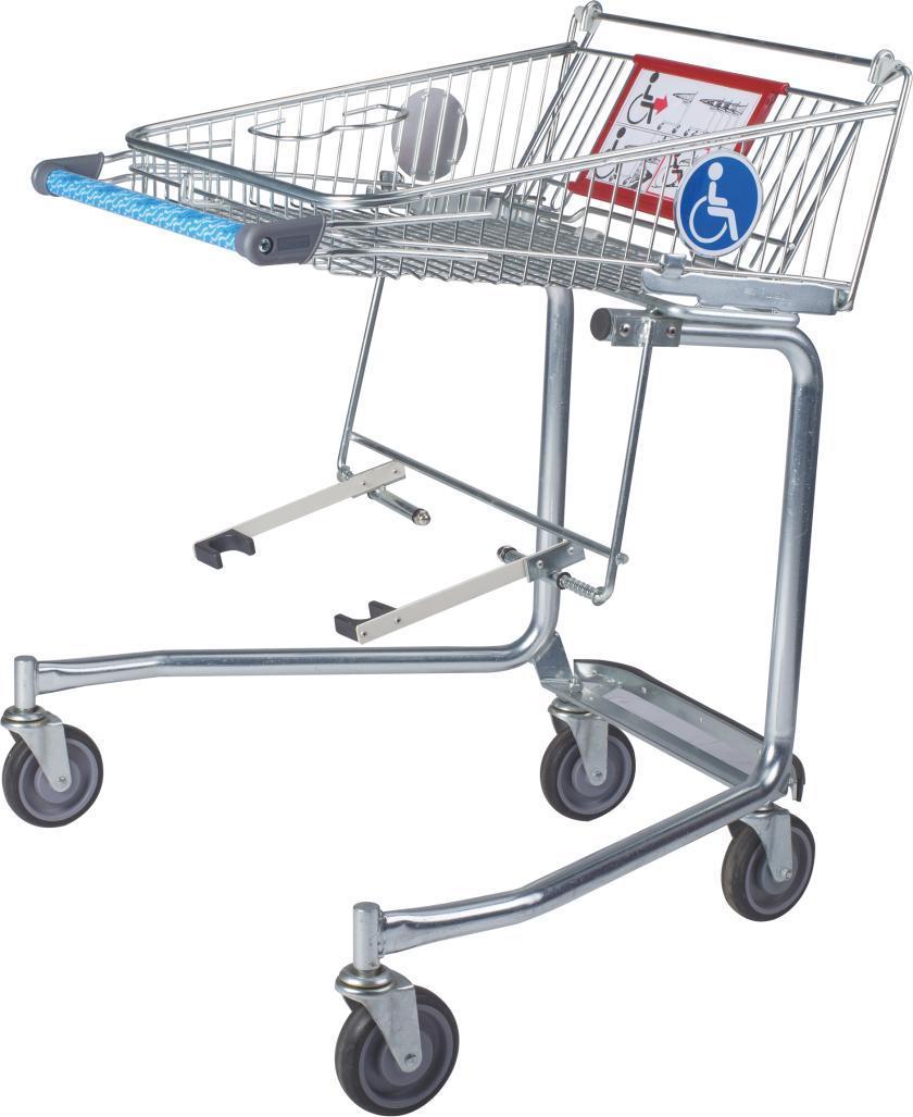 Disabled Persons Use Shopping Trolley, Disabled Shopping Cart