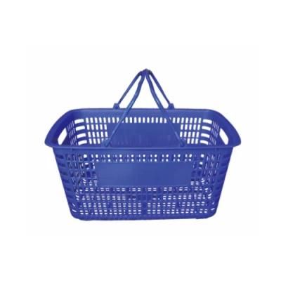 Enlarged Japanese Two Handle Grid Supermarket Shopping Basket