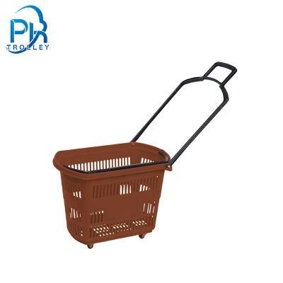 Hot-Selling Plastic Rolling Baskets for Shopping