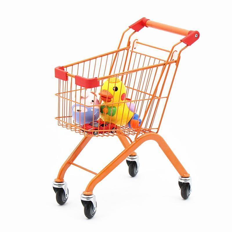 Supermarket Heavy Duty Folding Shopping Cart Shopping Trolley for Supermarket