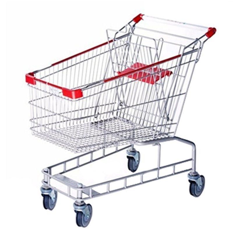 Custom Supermarket Metal Commercial Grocery Carts Shopping Trolley