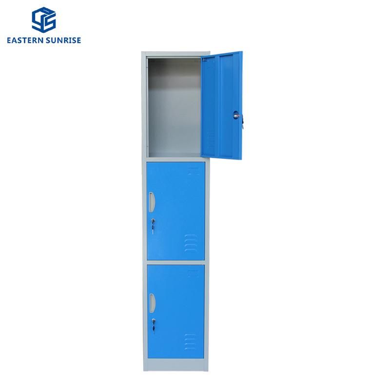 Three Door Steel Metal Iron School Office Use Storage Locker