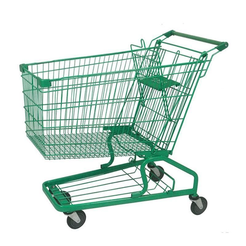 Sale of Four-Wheeled Supermarket Shopping Trolley Heavy Duty Shopping Trolley