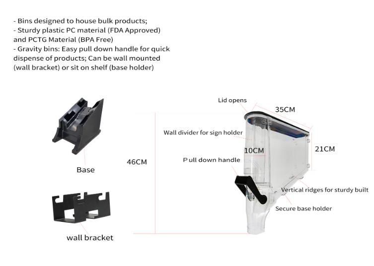 Top Quality Gravity Bulk Food Dispenser