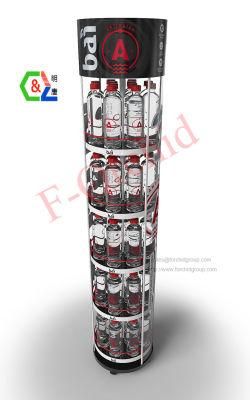 Metal Bottle Water Display Rack Stand with Graphic