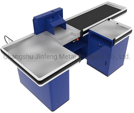 Supermarket Checkout Counter with Motor and Conveyor Belt