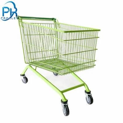 175L European Shopping Trolley Groceries Retail Shopping Cart