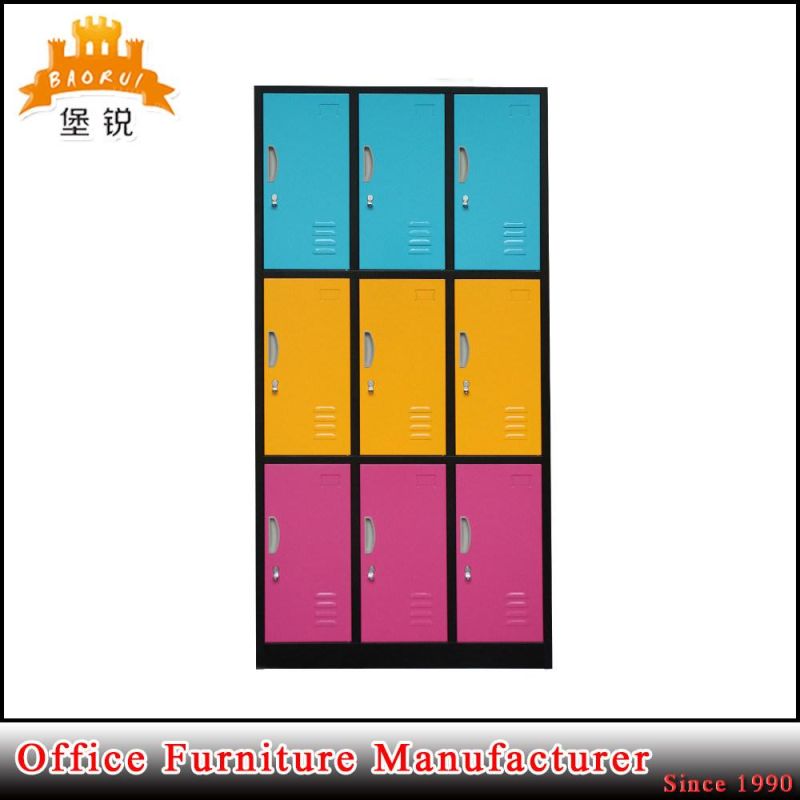 9 Door Gym Sports Locker Cabinet with Shelf