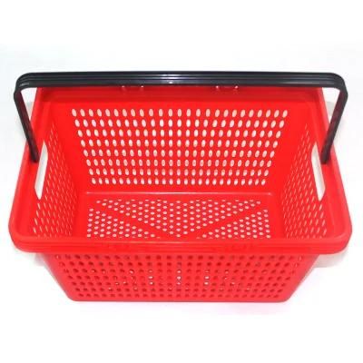 High-Quality Single Handle Supermarket Plastic Shopping Basket