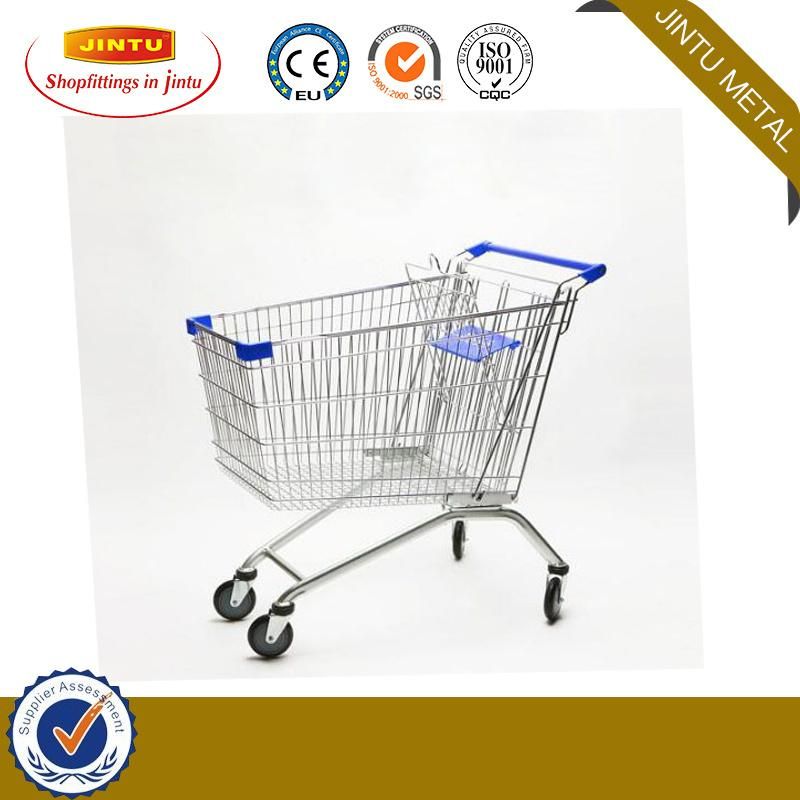 Euro Style Supermarket Shopping Cart 180L