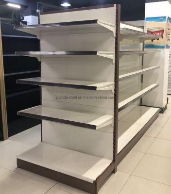 2020 Metal Store Double Side Display Supermarket Gondola Shelf