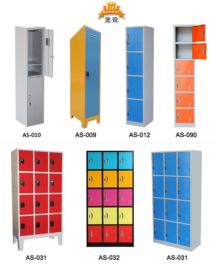 School Dormitory Used Storage Steel 15 Door Locker with Cheap Price