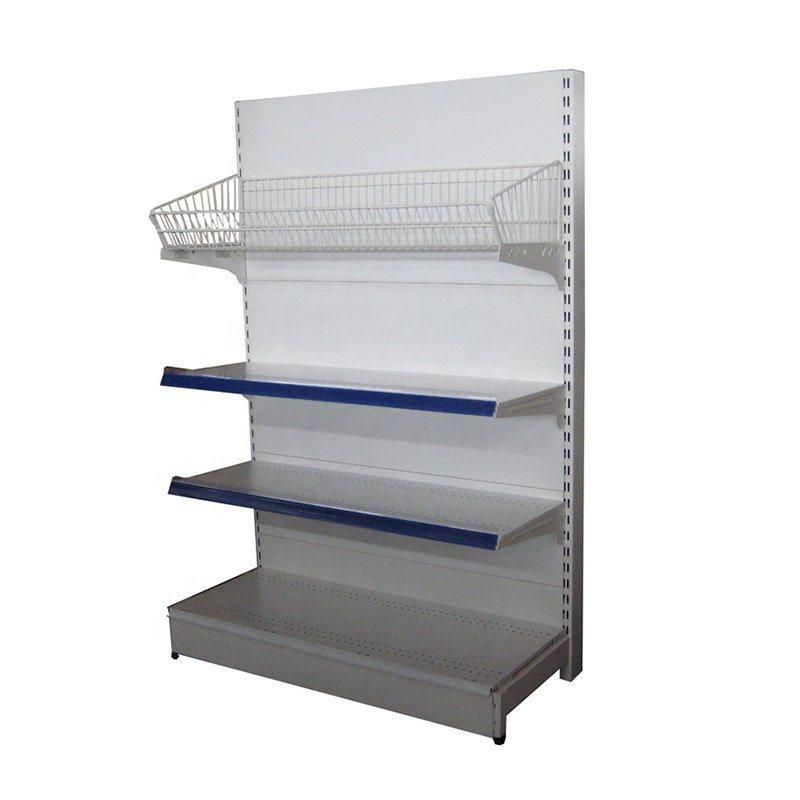 Punch Board Grocery Shelf Various Styles Gondola Shelving