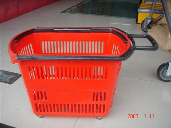 Plastic Retail Shopping Basket (JT-G24)