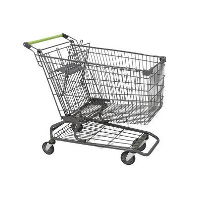 American Style Coin Operated Lock Shopping Supermarket Trolley