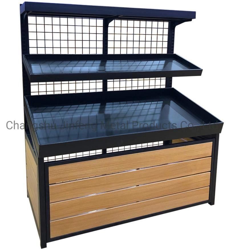 Supermarket Fruit and Vegetable Display Rack Display Shelves Jf-Vr-099