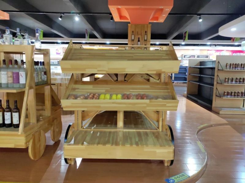 High Specification Wooden Supermarket Shelf