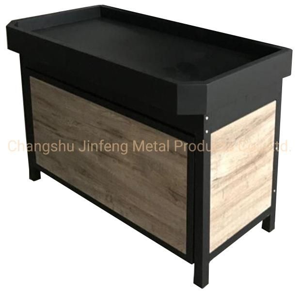 Supermarket Furniture Wooden and Metal Display Shelves for Vegetable and Fruit