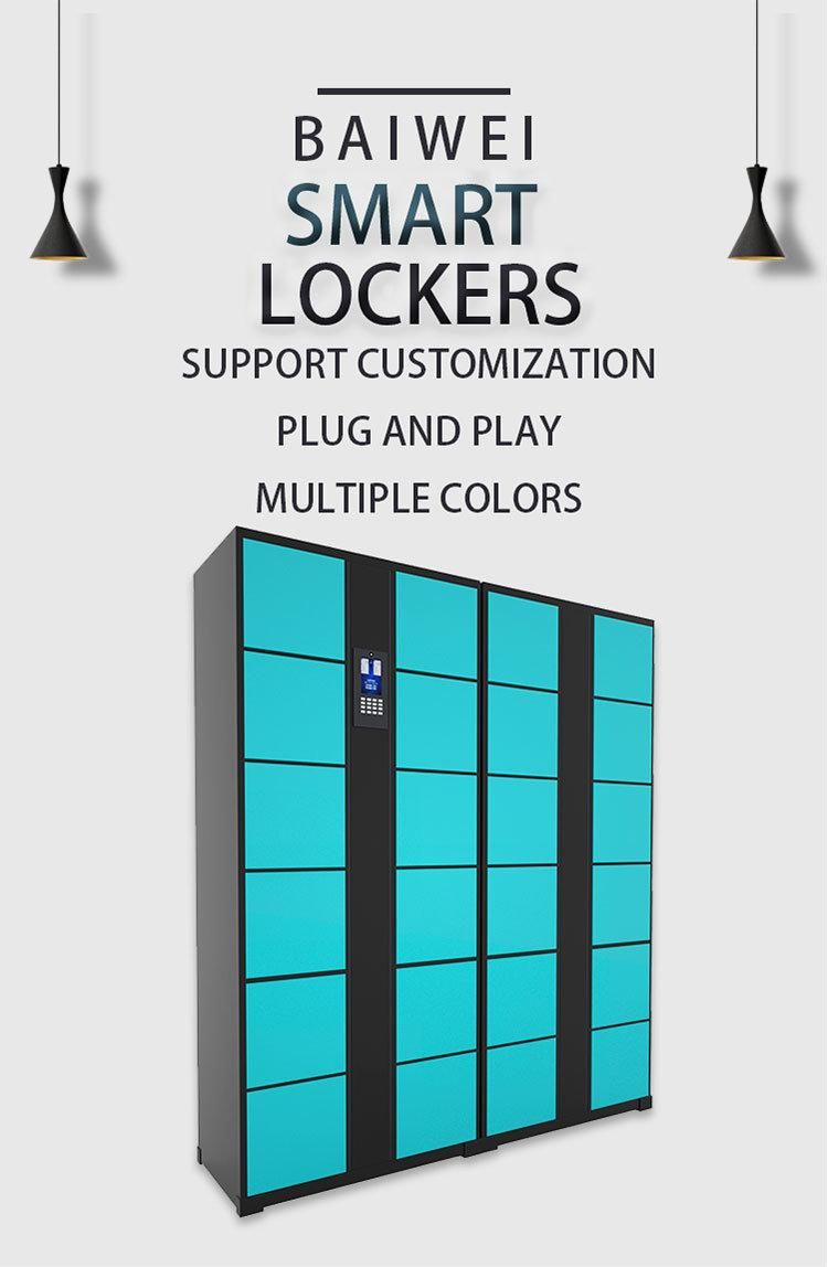 Standard Smart Electronic Locker Barcode Electronic Cell Phone Locker